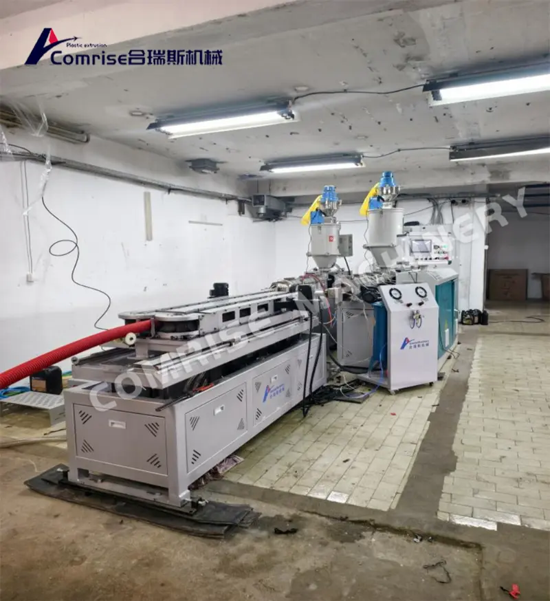 နံရံတစ်ခု/နှစ်ထပ် Corrugated ပိုက်စက်ကို ဥရောပတွင် စမ်းသပ်မှုပြီးမြောက်ခဲ့သည်။ နံရံတစ်ခု/နှစ်ထပ် Corrugated ပိုက်စက်ကို ဥရောပတွင် စမ်းသပ်မှုပြီးမြောက်ခဲ့သည်။
