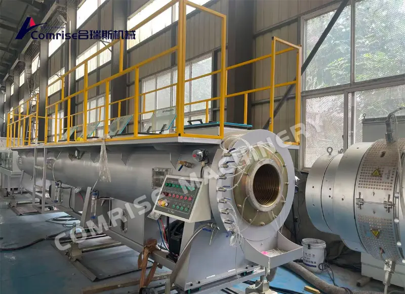 ကြီးမားသော အချင်း PE ပိုက် Extrusion Line (200–500 mm) ၏ စက်ရုံစမ်းသပ်မှုကို အောင်မြင်စွာ ပြီးမြောက်ခဲ့သည်